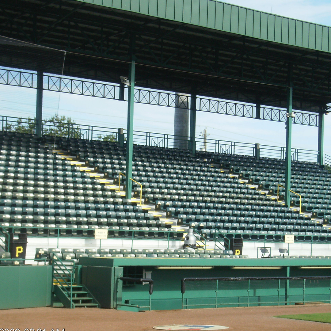 sports complex construction site with turf field installation