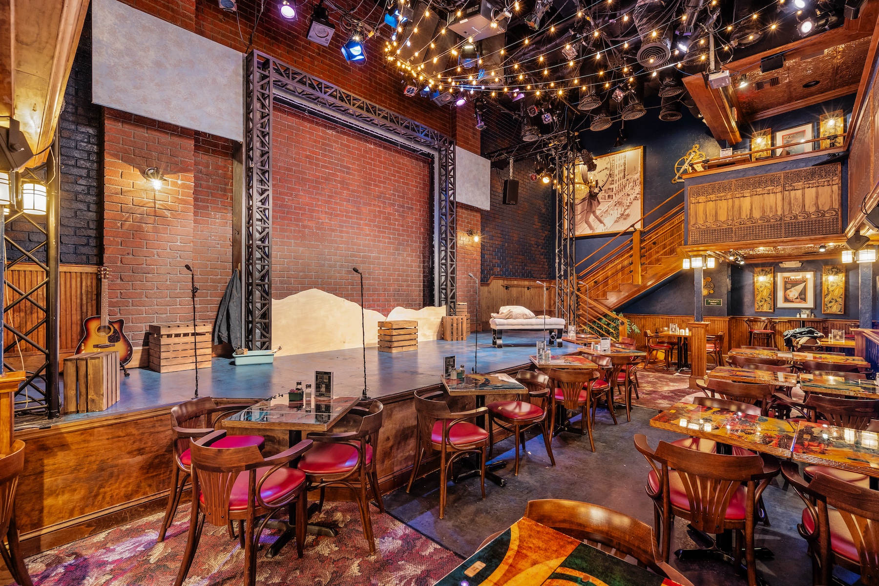 theater construction with stage and seating installation in Sarasota