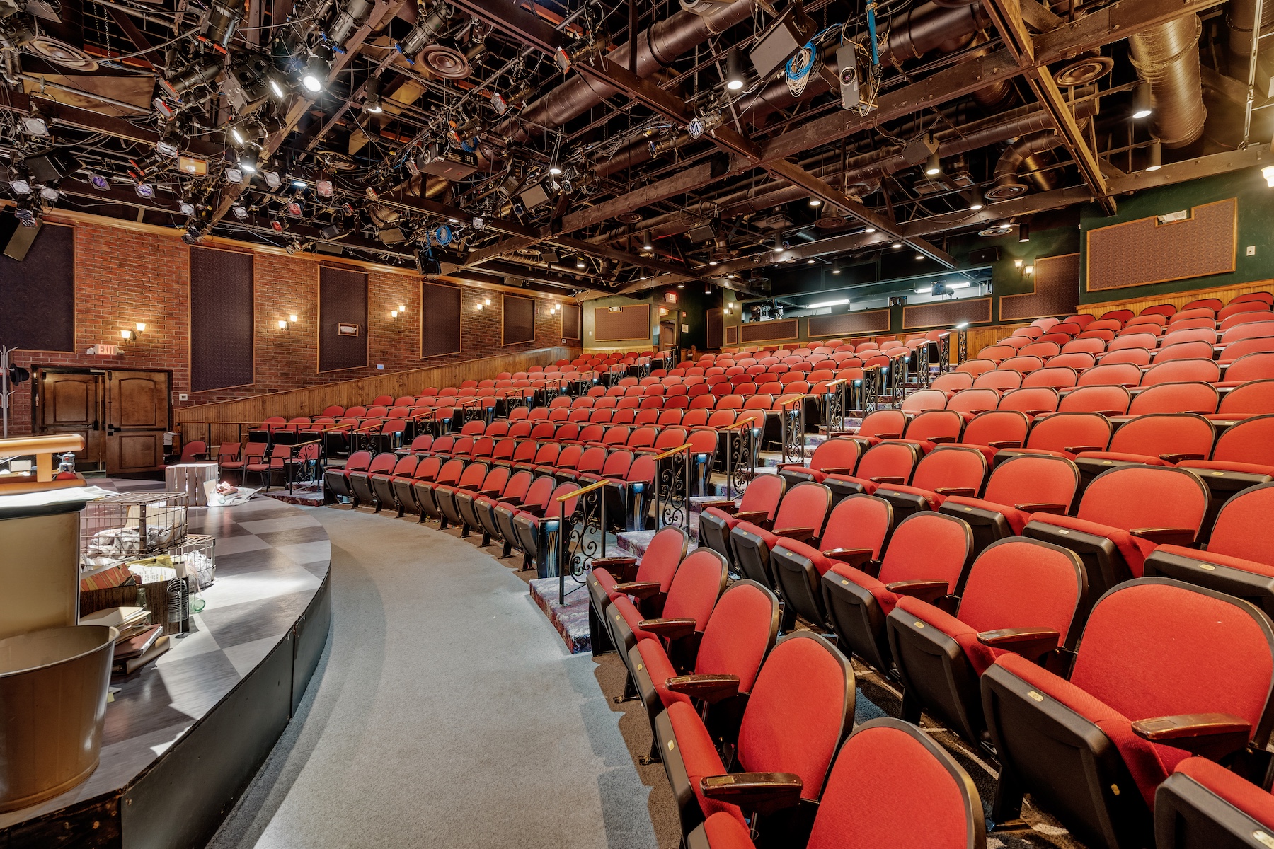 theater construction with stage and seating installation in Sarasota