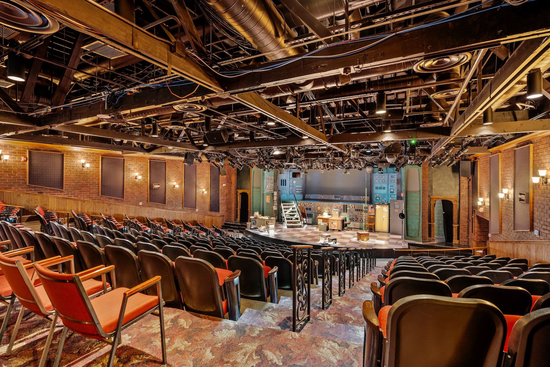 theater construction with stage and seating installation in Sarasota