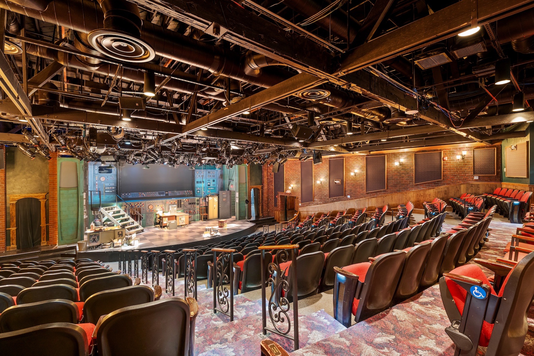 theater construction with stage and seating installation in Sarasota