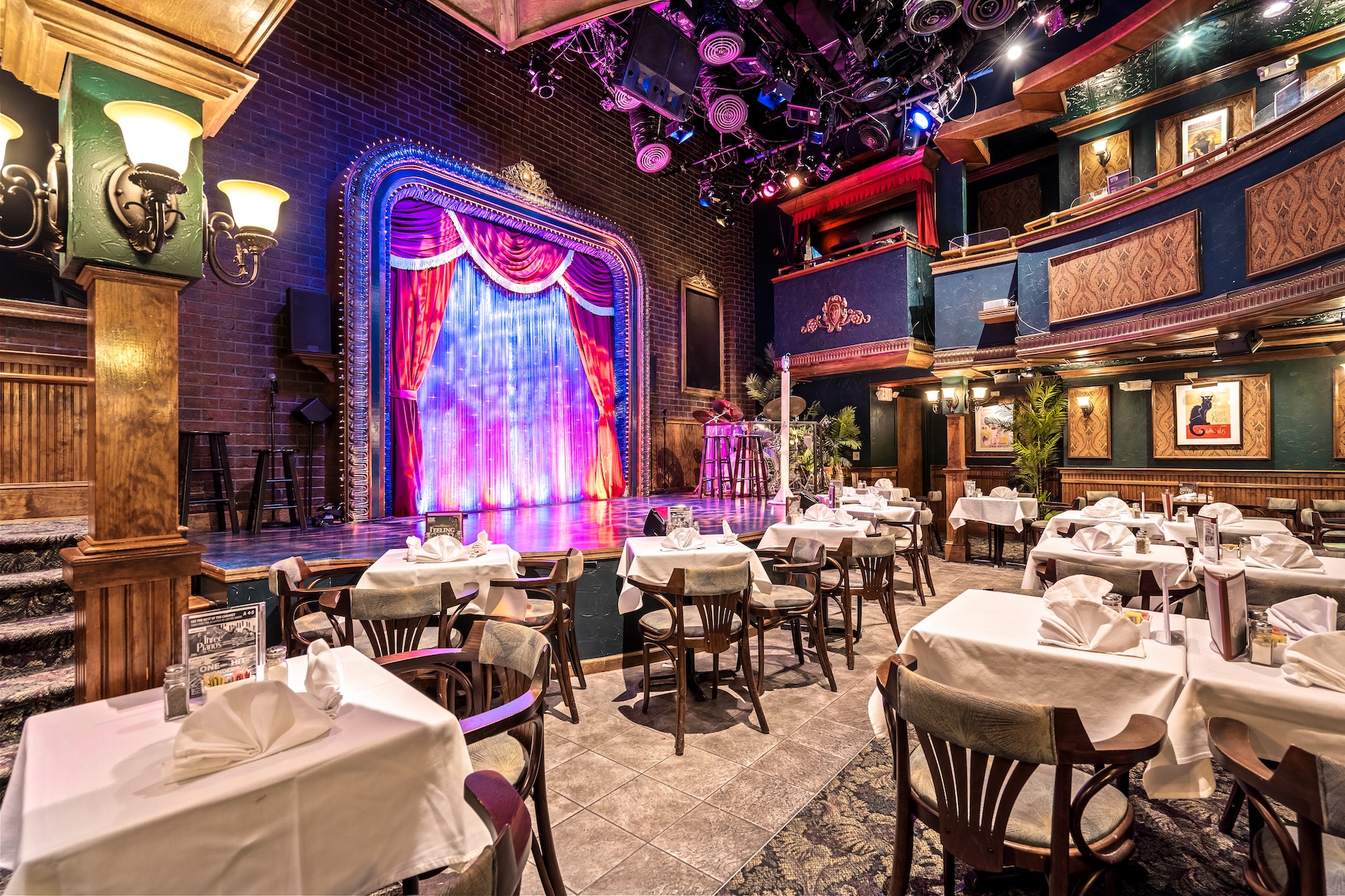 theater construction with stage and seating installation in Sarasota