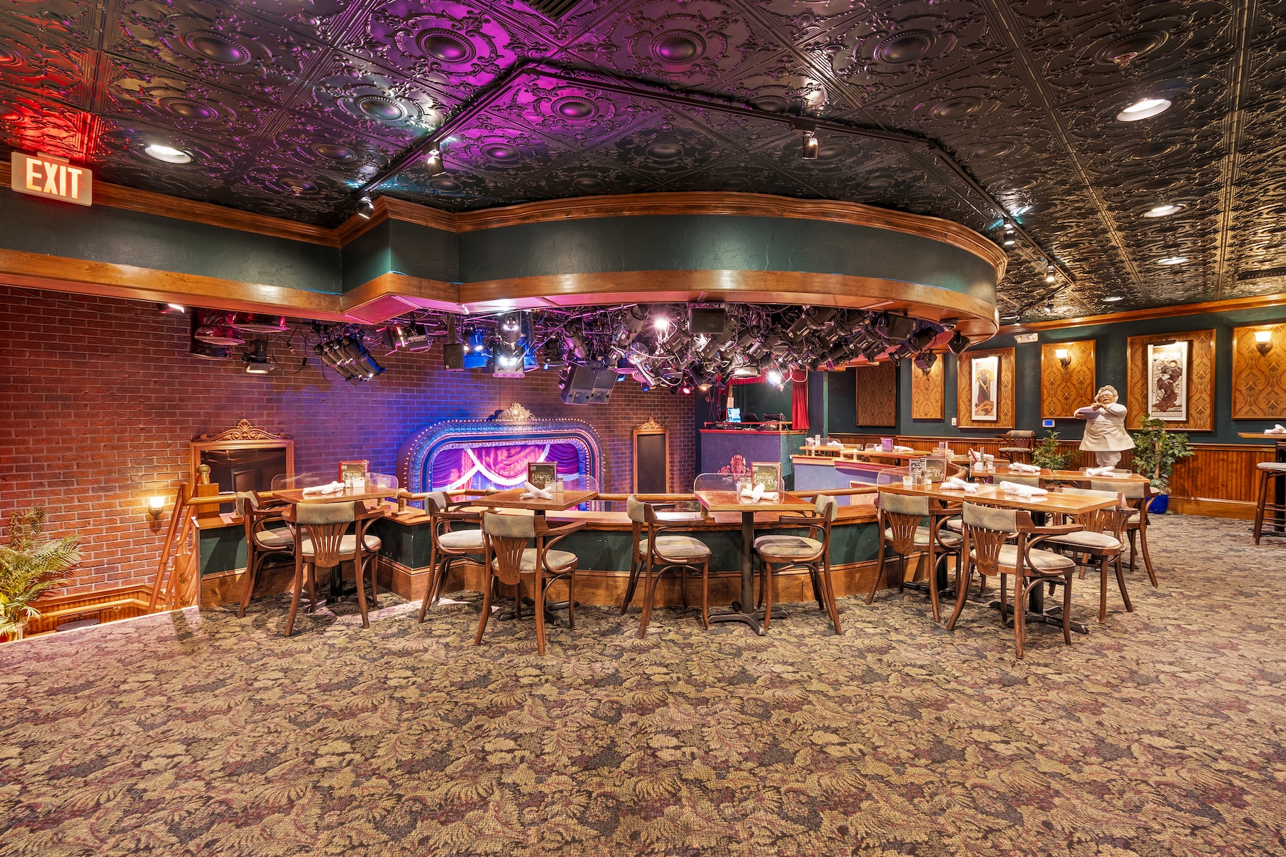 theater construction with stage and seating installation in Sarasota