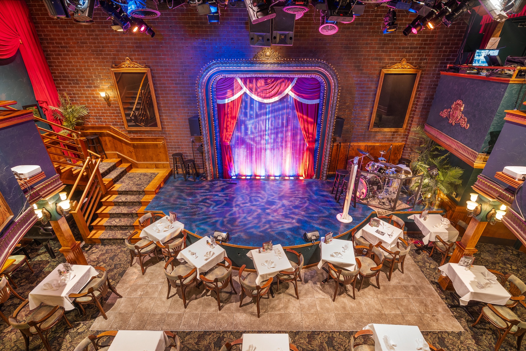 theater construction with stage and seating installation in Sarasota