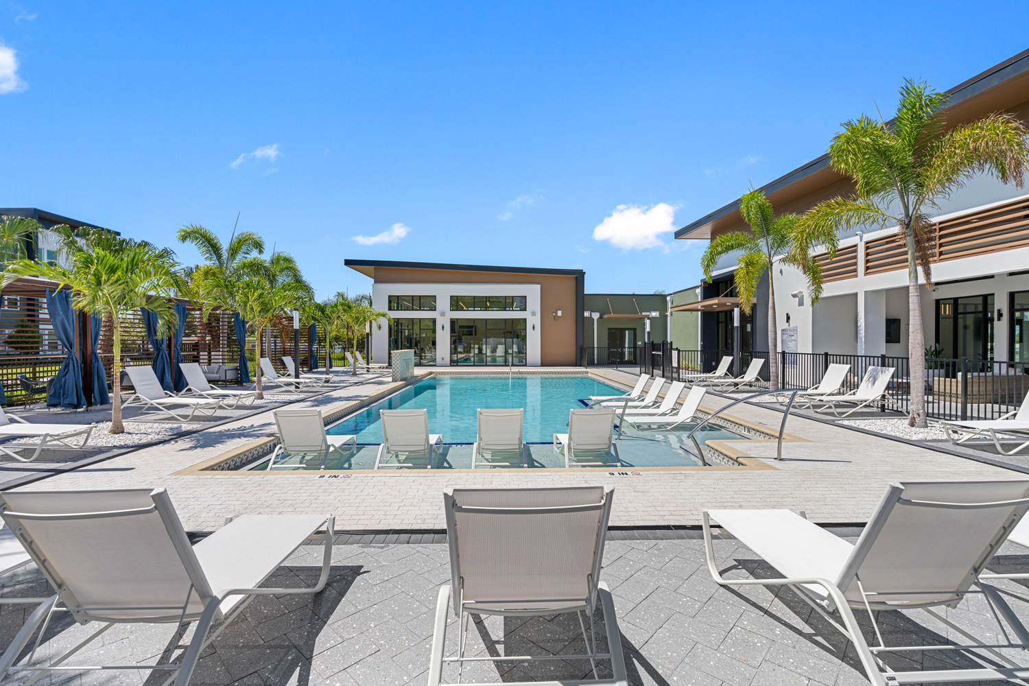final exterior view of a completed development project