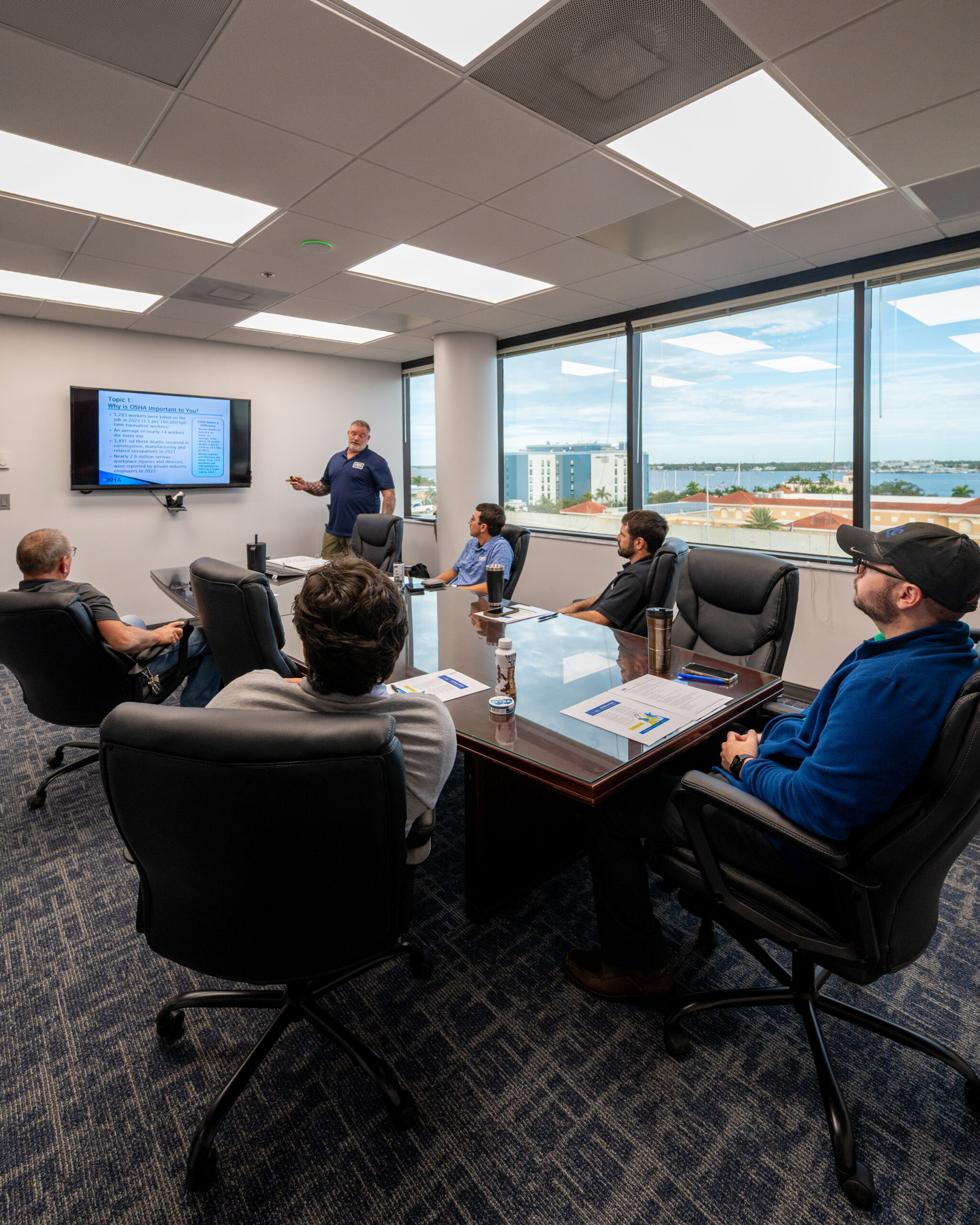 construction team culture on a commercial job site in Sarasota Florida