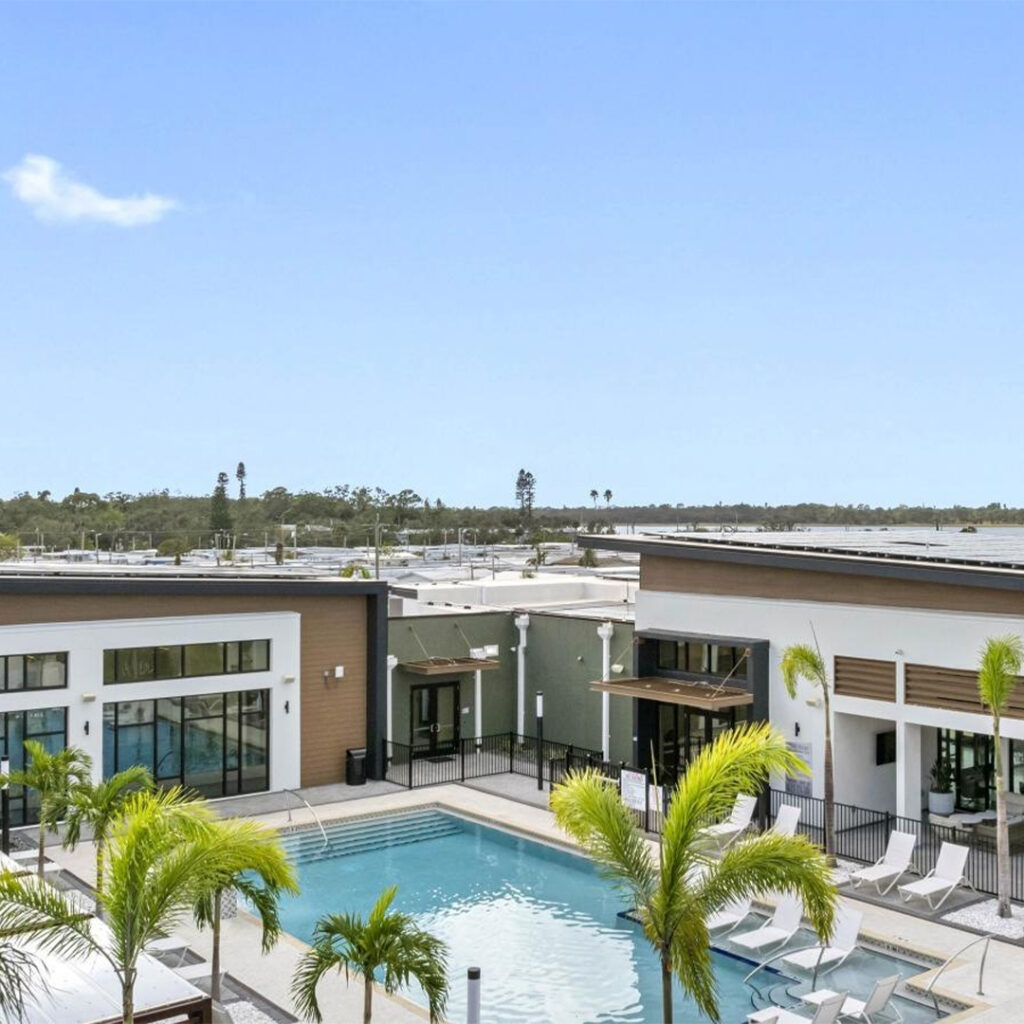 completed apartment complex construction in Sarasota