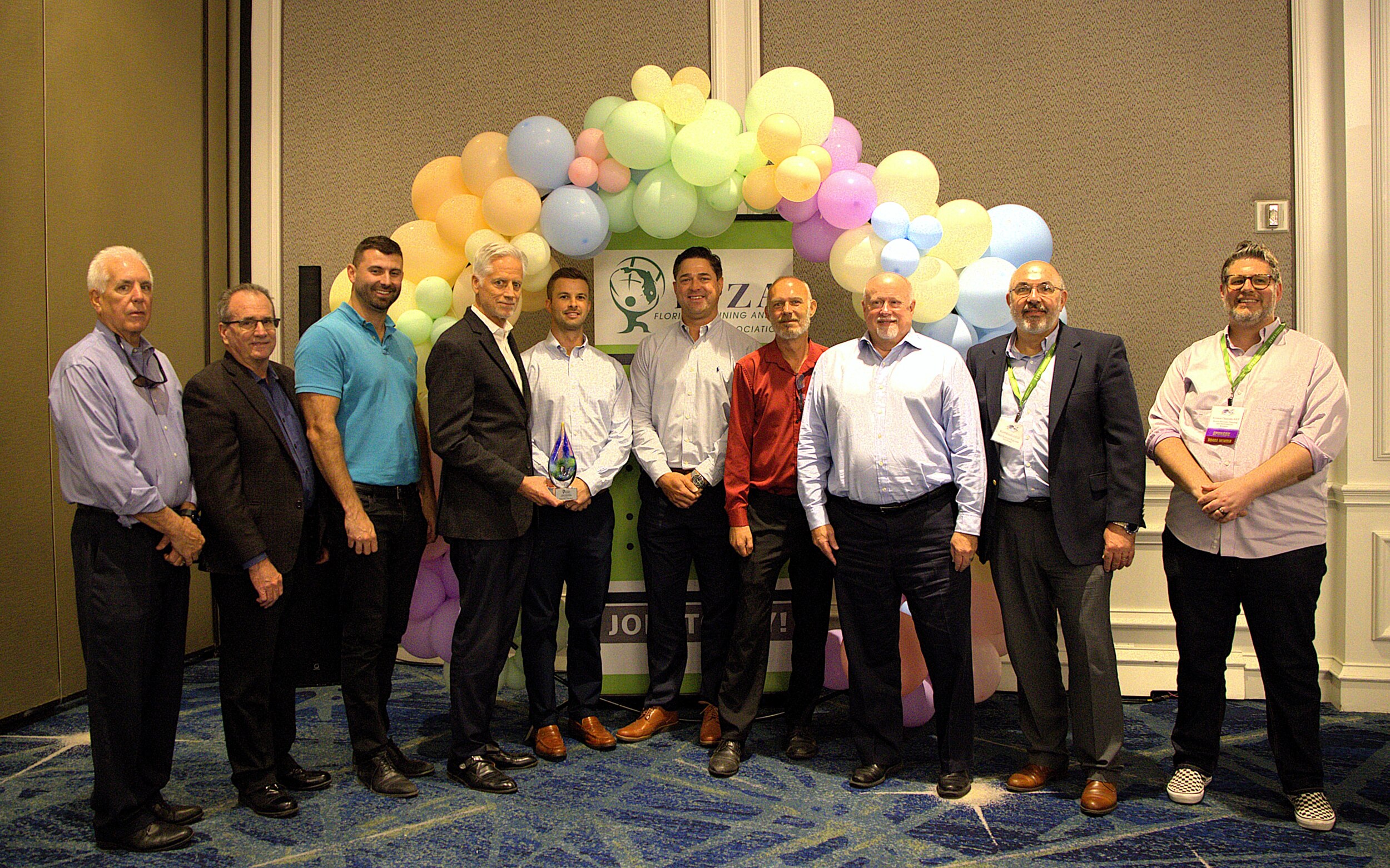Project team receiving award from Florida Planning and Zoning Association