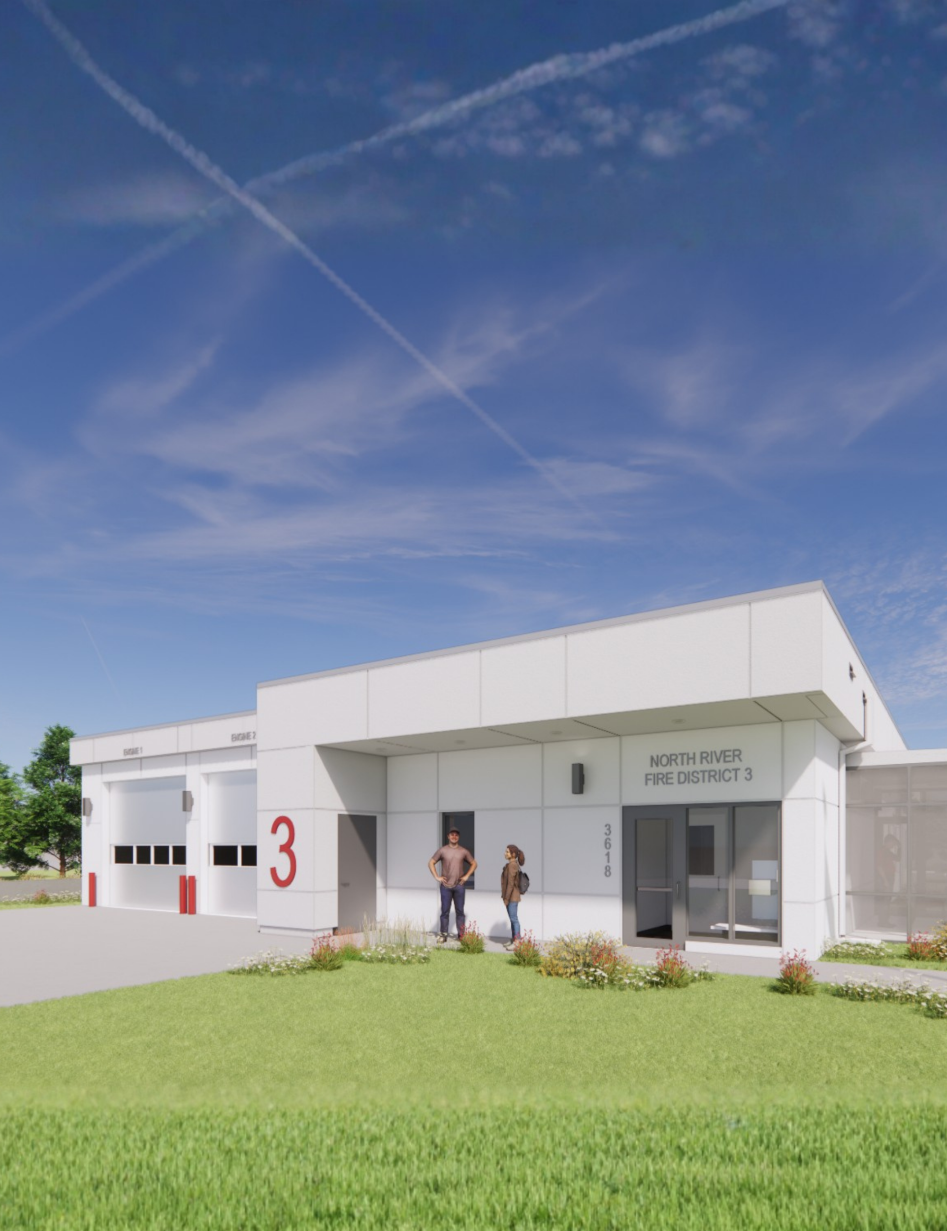 what the north river fire district station no. 3 will look like